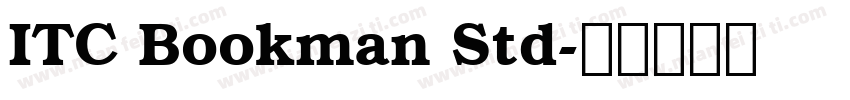 ITC Bookman Std字体转换